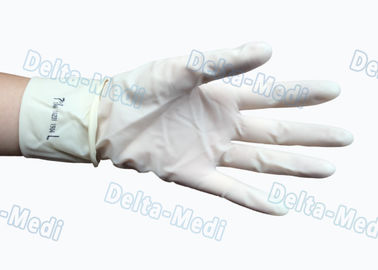 Colore bianco libero del lattice della polvere chirurgica eliminabile sterile dei guanti per l'ospedale