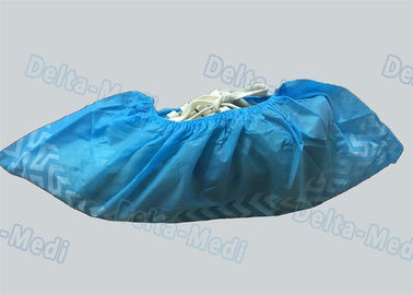 La calzatura chirurgica eliminabile non non tessuta di scivolo riguarda i colori blu 15 x 40cm