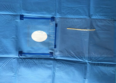 L'occhio/chirurgico sterile eliminabile oftalmico copre con il film dell'incisione con il sacchetto liquido della raccolta
