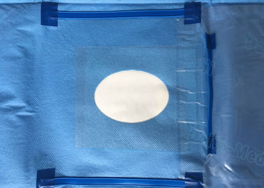 L'occhio/chirurgico sterile eliminabile oftalmico copre con il film dell'incisione con il sacchetto liquido della raccolta