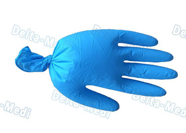 Guanti medici eliminabili inoffensivi, guanti blu dell'esame del vinile di colore con bella sensazione