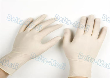 Guanti chirurgici eliminabili durevoli, guanti bianchi dell'esame del lattice di colore