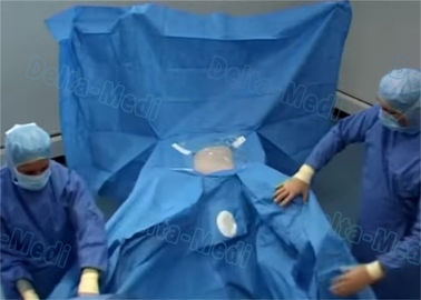 La laparoscopia chirurgica copre, paziente eliminabile sterile copre con colore del blu di ETO