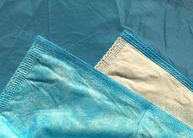Colore blu eliminabile delle lenzuola della cucitura ultrasonica con buona affinità della pelle, prova dell'acqua, uso dell'esame