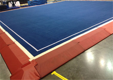 Pavimento Cheerleading Mat Velcro Connect del blu 50mm di ginnastica
