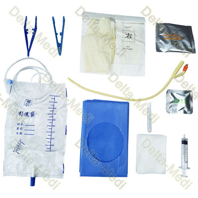 Provetta uretrale sterile eliminabile di Kit With Foley Catheter Syringe del catetere