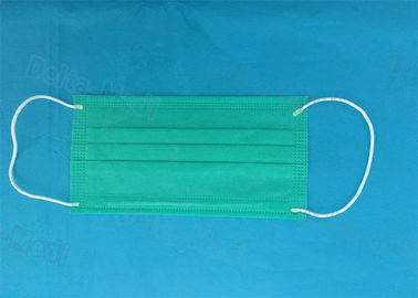 Maschera di protezione eliminabile medica sterile verde Eco non tessuto 17.5x9.5cm amichevole
