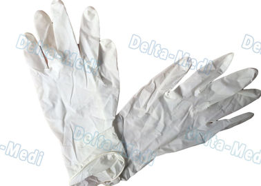 Guanti chirurgici eliminabili durevoli, guanti bianchi dell'esame del lattice di colore