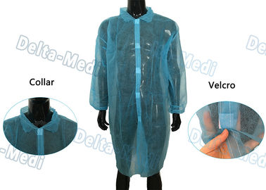 L'isolamento eliminabile blu abbiglia la resistenza non tossica del sangue con Velcro 5 nella parte anteriore