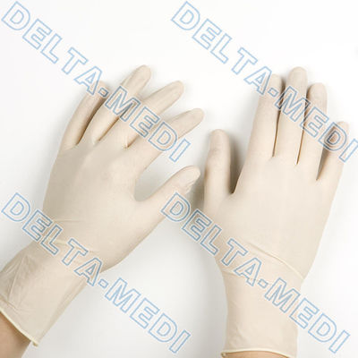 La resistenza di slittamento ha bordato i guanti chirurgici eliminabili del polsino