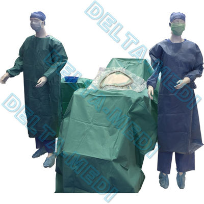 SBPP+PE/SMS di rinforzo/SMMS/SMMMS/SMF 20g - sterilizzazione chirurgica su ordinazione dei pacchetti ETO di taglio cesareo della C-sezione 60g