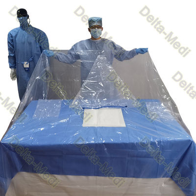 I pacchetti chirurgici eliminabili del pacchetto verticale di isolamento con polietilene trasparente coprono