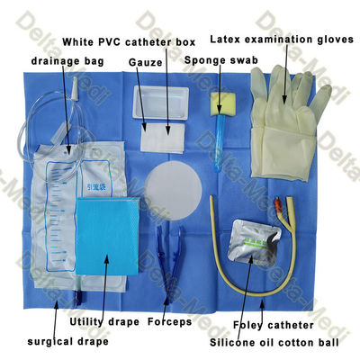 Contenitore uretrale di catetere del catetere di Kit With Drainage Bag Foley del catetere della clinica