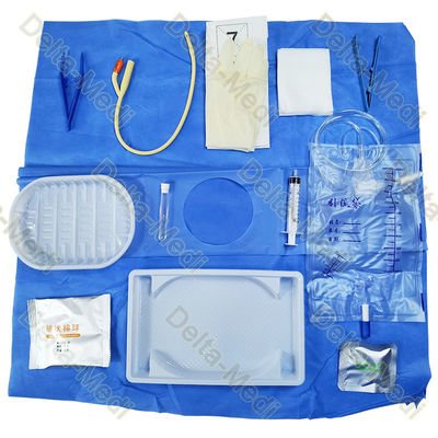 Provetta uretrale sterile eliminabile di Kit With Foley Catheter Syringe del catetere
