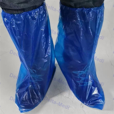 La calzatura chirurgica eliminabile di CBE riguarda la copertura impermeabile di plastica dello stivale di anti slittamento del PE