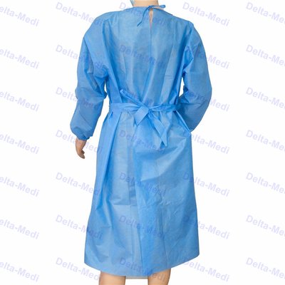 Il vestito impermeabile eliminabile dell'ospedale dell'abito chirurgico dell'anti ospite del virus tricotta il polsino
