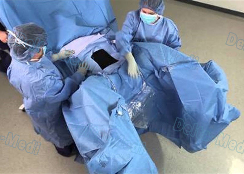 La laparoscopia chirurgica copre, paziente eliminabile sterile copre con colore del blu di ETO