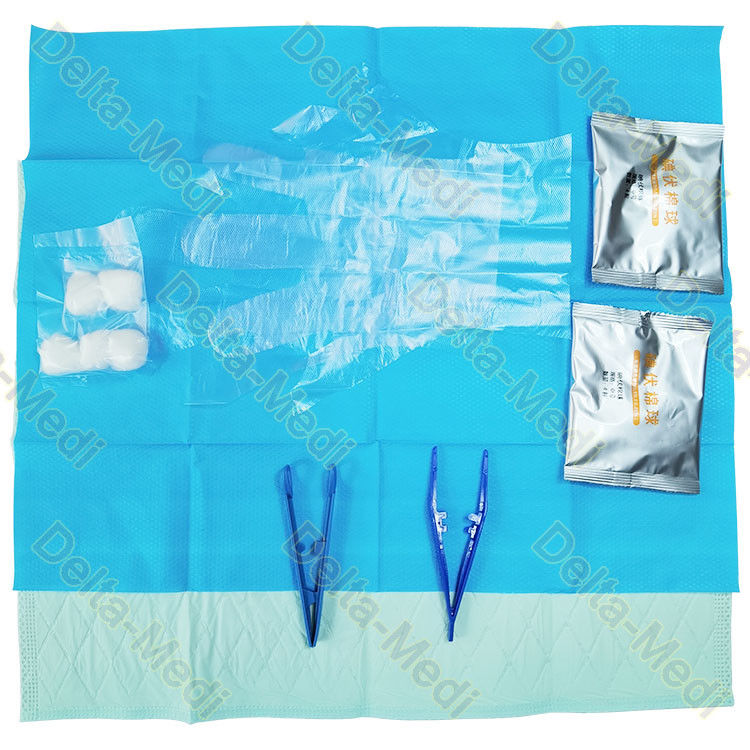 L'utilità perineale sterile eliminabile dei guanti di Kit With Underpad Cotton Ball di cura copre