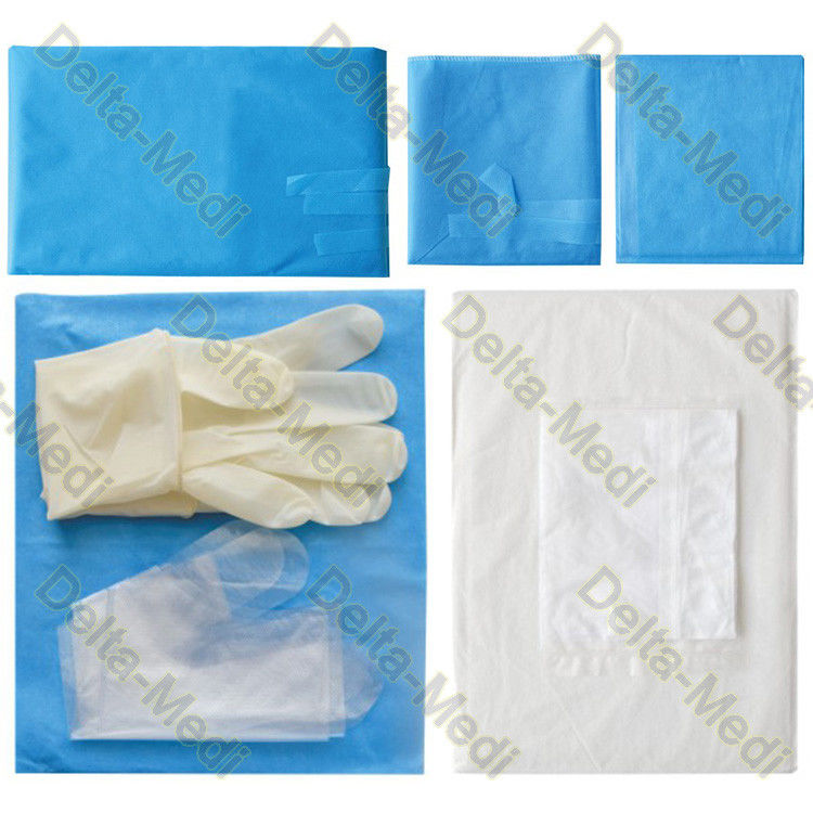 Corredi chirurgici eliminabili medici Ward Care Kit With Drape, copriletto del cappuccio dei guanti