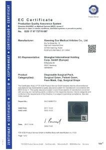 Porcellana Shandong Delta-Medi Co.,Ltd Certificazioni
